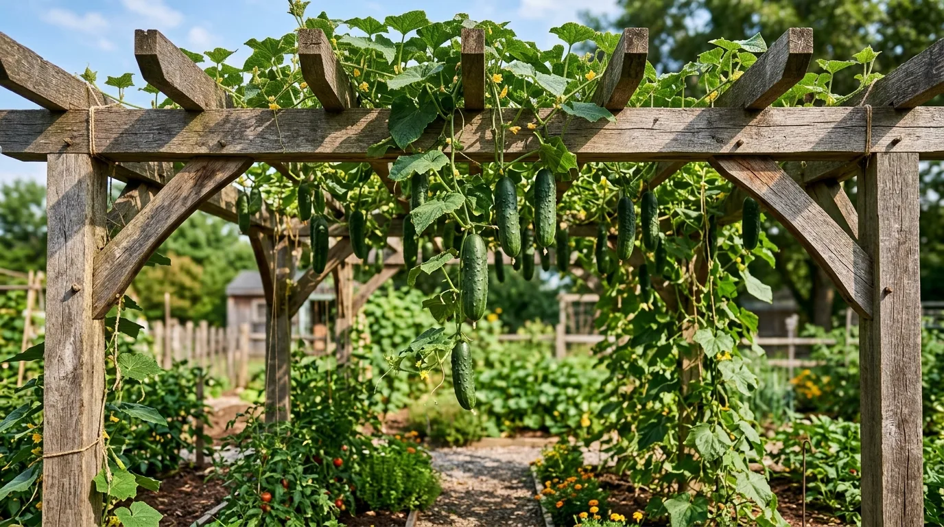 9 Amazing Cucumber Trellis Ideas for Your Garden